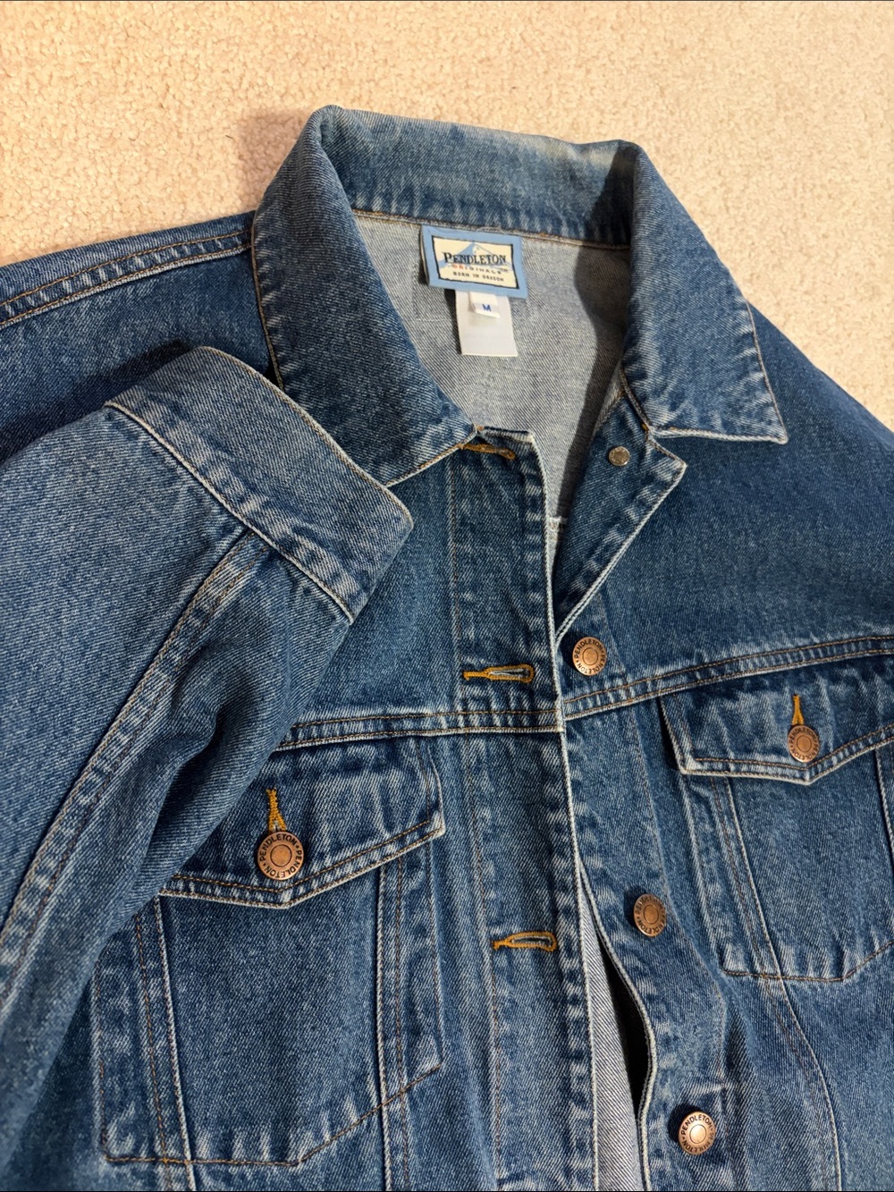Pendleton women’s Classic Denim/Jean Jacket 80‘s